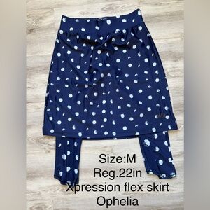Ophelia Navy Polka Dot Skort - Women's Athletic Skirt